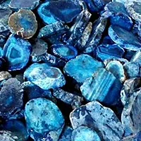 Blue Striped Onyx Agate